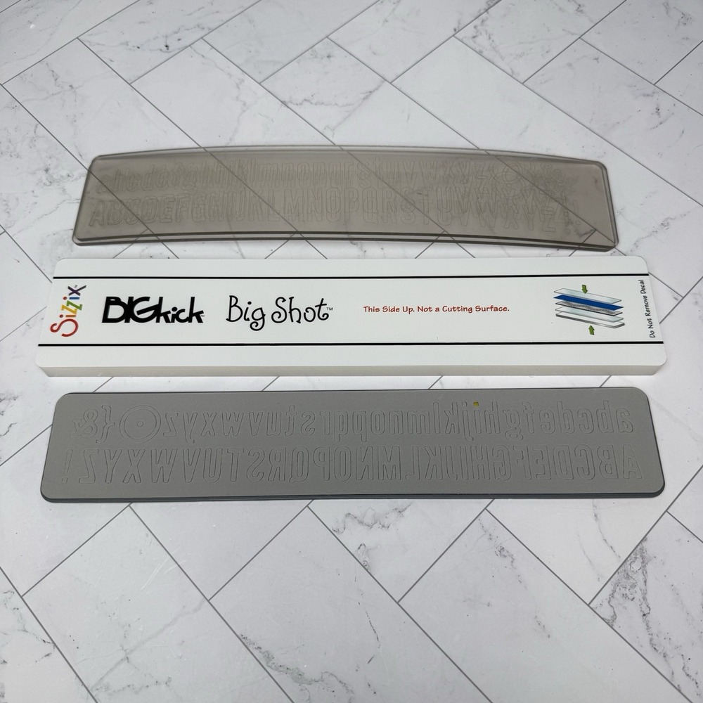 Sizzix 13" Extended Spacer Platform Big Kick & Decorative Strip Billbrd Alphabet